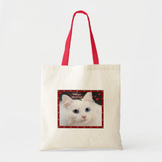 Épousez-moi Kitty sur un petit sac fourre-tout