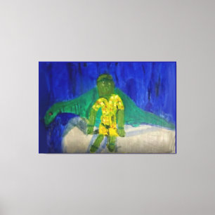 Épouvantail avec impression sur toile étirée Bront
