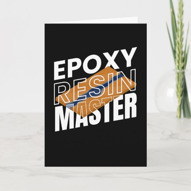 Epoxy-Resin-Master-Resin-Carpenter-Holz Karte (Vorderseite)