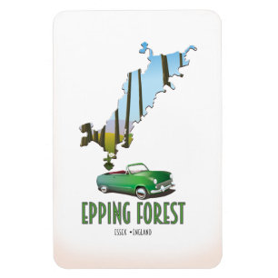 Epping Forest Essex England map Magnet