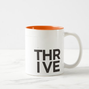 Éprouvez une orange bicolore et une Mug blanche i