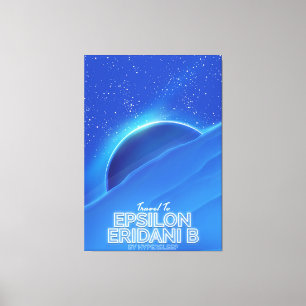 Epsilon Eridani b sci-fi Reiseposter Leinwanddruck