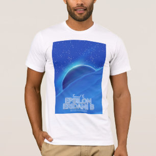 Epsilon Eridani b Science Fiction Travel Poster T-Shirt