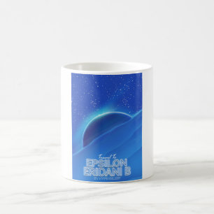 Epsilon Eridani b Science Fiction Travel Poster Verwandlungstasse