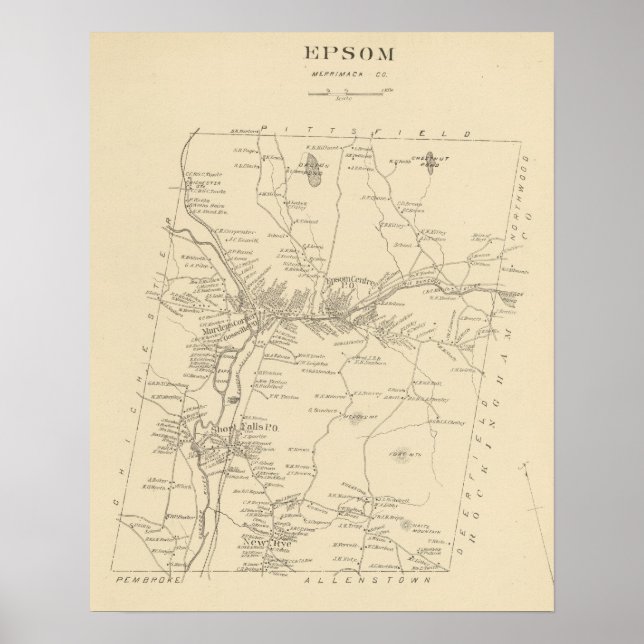Epsom, Merrimack Co Poster (Vorne)