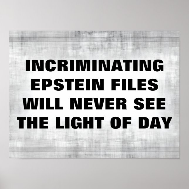 Epstein Files Poster (Vorne)