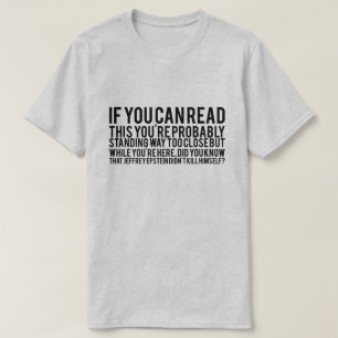 Epstein Hat Sich Nicht Selbst Getötet Schwarz Text T-Shirt