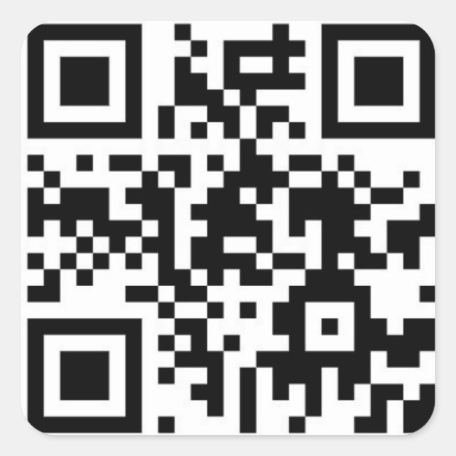 Epstein Trump Grand Jury Zeugenaussage QR Code Quadratischer Aufkleber (Vorderseite)