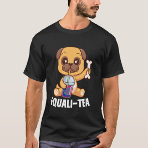 Equali-tea Bisexual sloth bubble tea merch T-Shirt