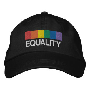 Equality Gay Pride Rainbow Bestickte Baseballkappe