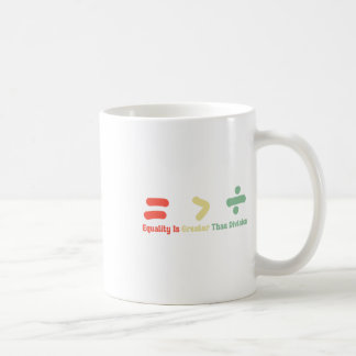 Equality Is Greater Than Division Math Black Histo Kaffeetasse