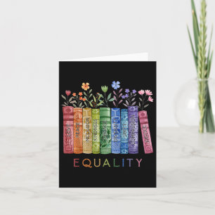 Equality Peace Liebe Kindness Read Book Gbt Pr Karte