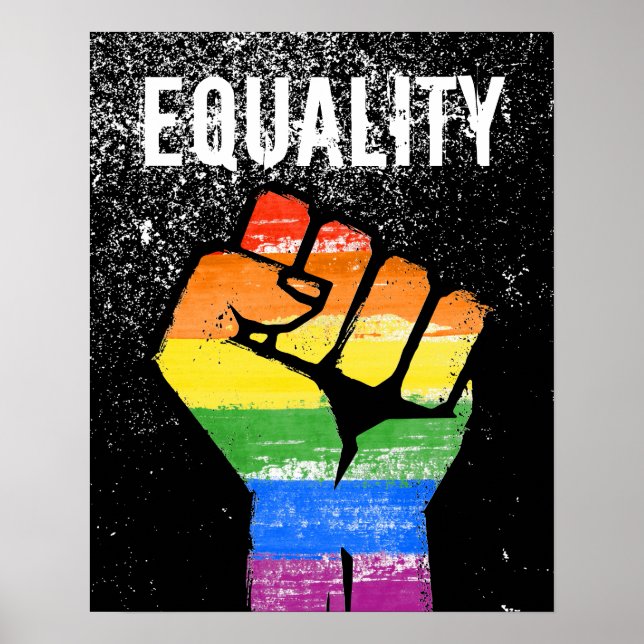 Equality Pride Fist Poster (Vorne)