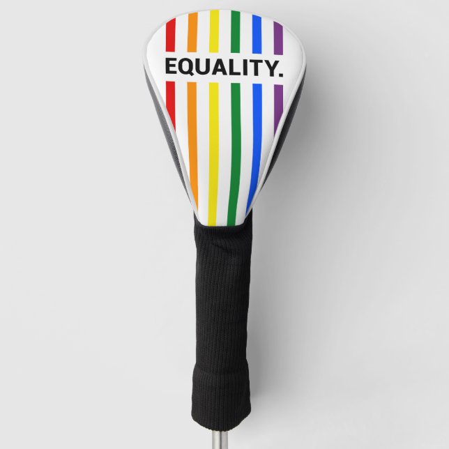 Equality Pride Rainbow Golf Head Cover Golf Headcover (Vorderseite)