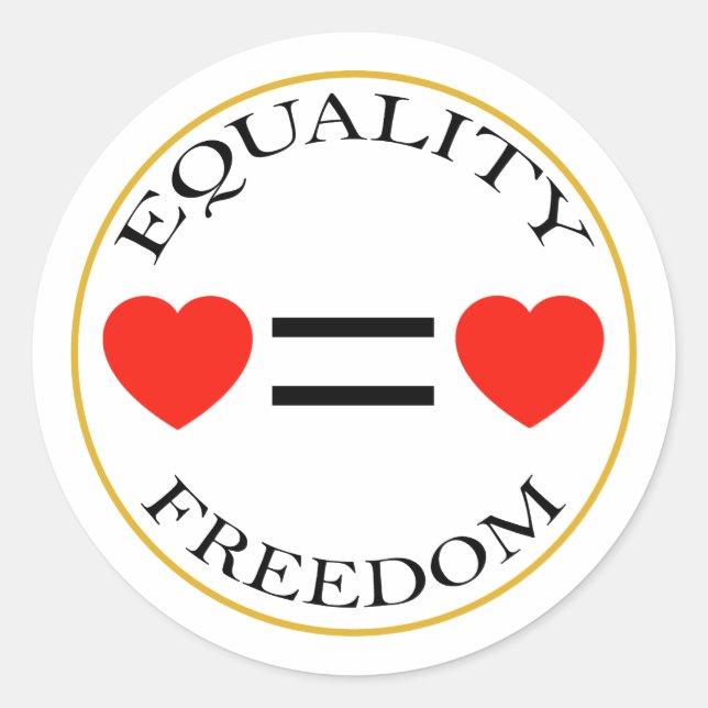 Equality Symbol Sticker (Vorderseite)