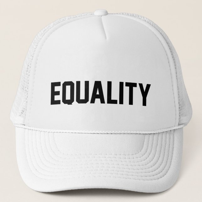 Equality Trucker Baseball Hat für Männer und Fraue Truckerkappe (Vorderseite)