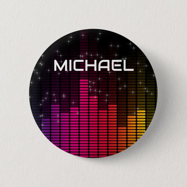 Equalizer Disco-Lichter Musiklautstärke Personalis Button (Vorderseite)