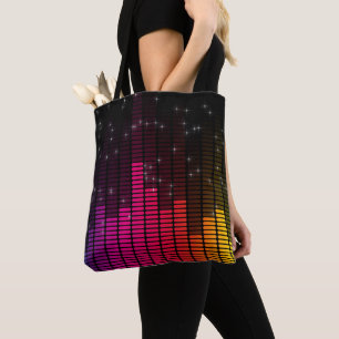 Equalizer Disco Lights Music Volume Crossbody Bag Tasche