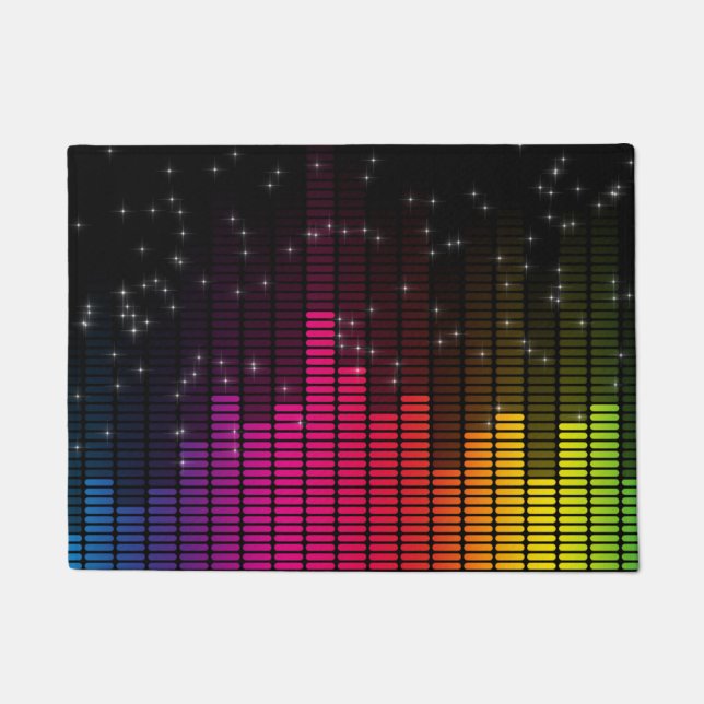 Equalizer Disco Lights Music Volume Fußmatte (Vorderseite)