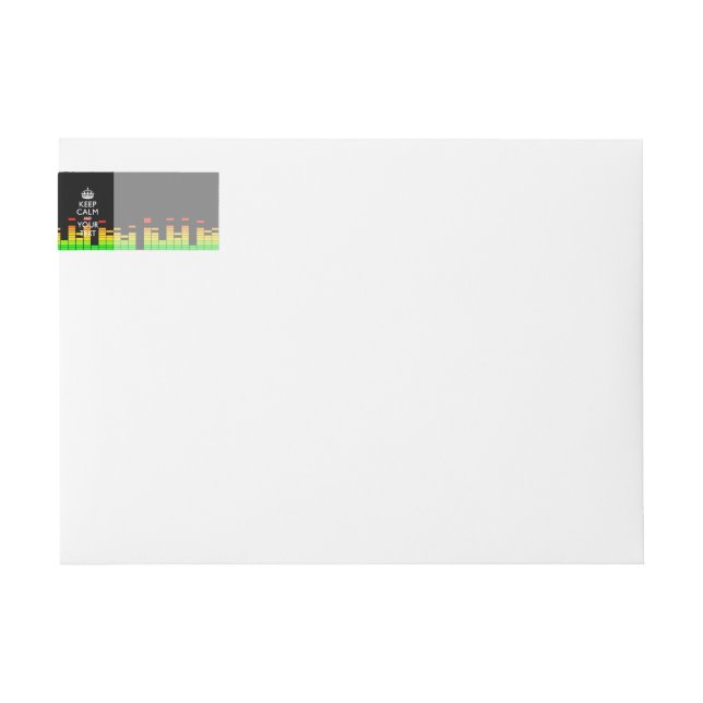 Equalizer DJ BEHALTE CALM und Ihren kreativen Text (Vorderseite)