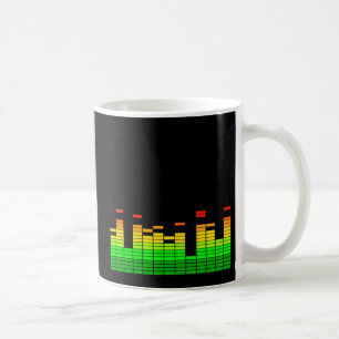 Equalizer-Vibes vom Beat der DJ-Musik-Grafik Kaffeetasse