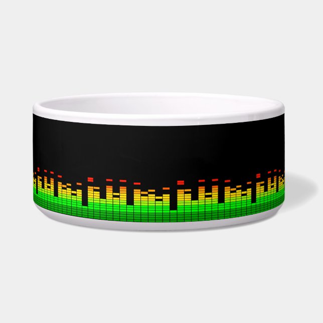 Equalizer Vibes von der Beat of DJ Music Dekoratio Napf (Vorderseite)