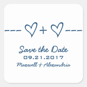 Équation Coeur Bleu Enregistrer les stickers Date