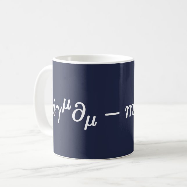 Équation Dirac Science Équations Mathématiques Mug (Devant gauche)