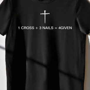 Equation One Kreuz Drei Nägel Weißes Kreuz Damen T-Shirt