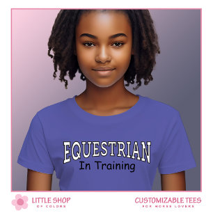 Equestre pour enfants en T-shirt d'entraînement