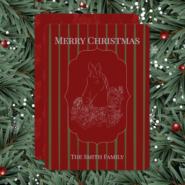 Equestrian Christmas Card Feiertagskarte (Von Creator hochgeladen)