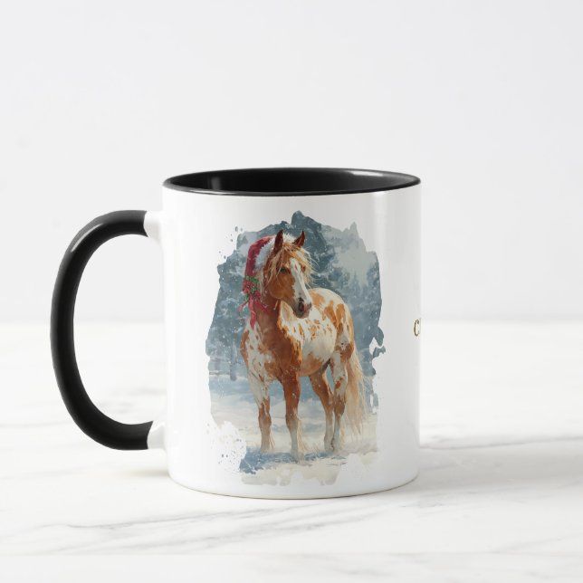Equestrian Christmas Coffee Mug Tasse (Links)