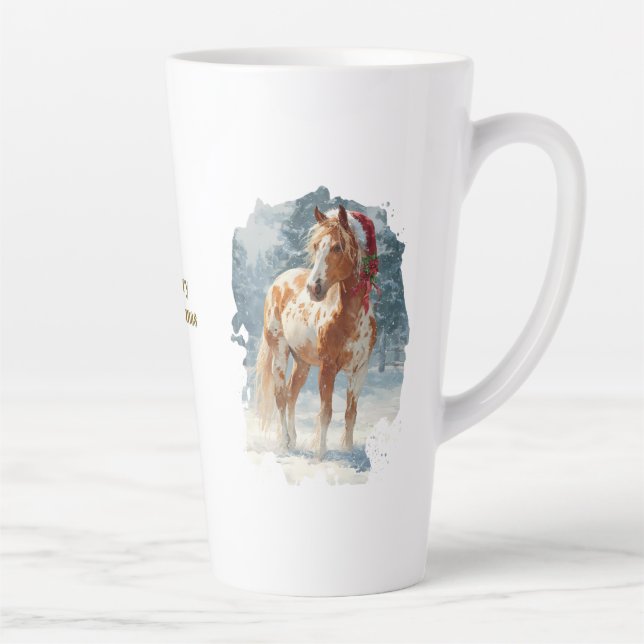 Equestrian Christmas Latte Mug (Droite)