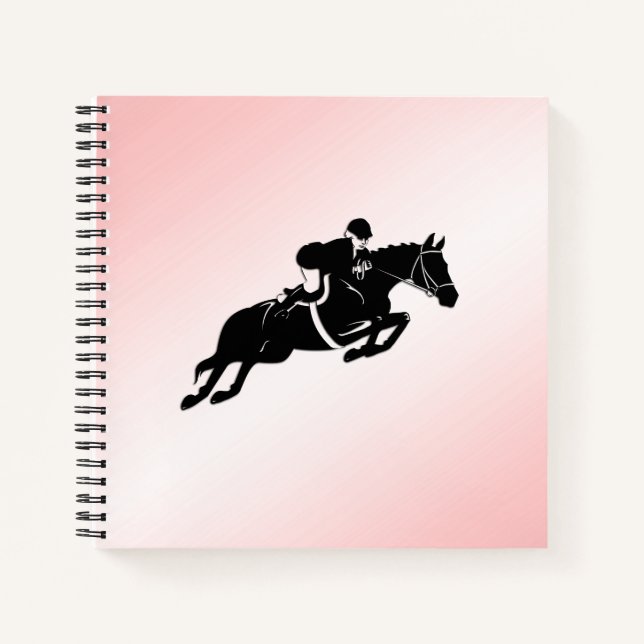 Equestrian Jumper Notizbuch (Vorderseite)