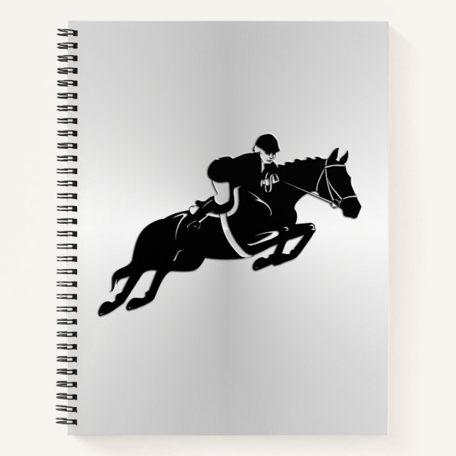 Equestrian Jumper Notizbuch (Vorderseite)