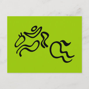 Equestrian Jumping Postkarte