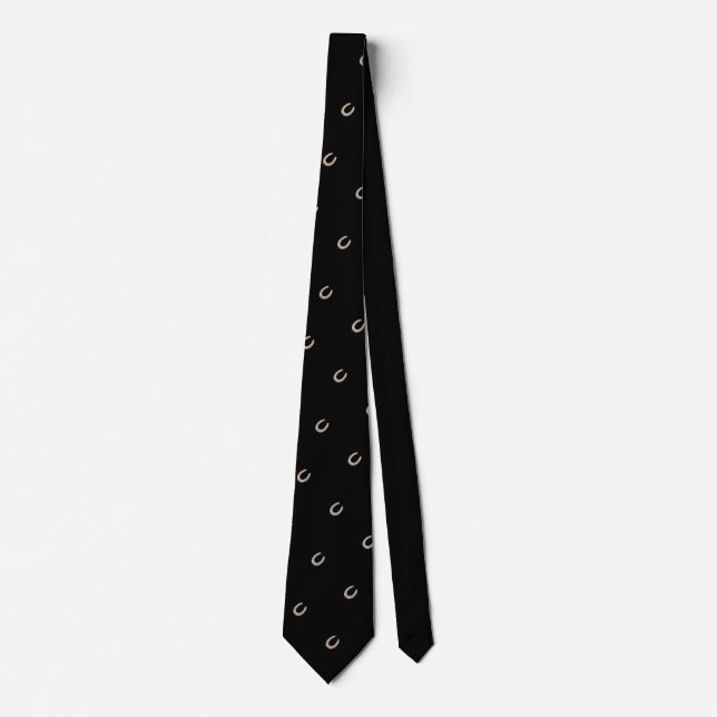Equestrian Lucky Horse Shoe Cowboy Krawatte (Vorderseite)