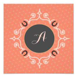 Equestrian Monogram Fotodruck