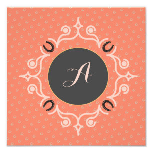 Equestrian Monogram Fotodruck