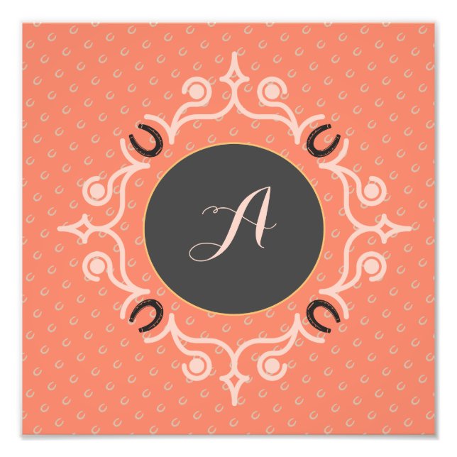 Equestrian Monogram Fotodruck (Vorne)