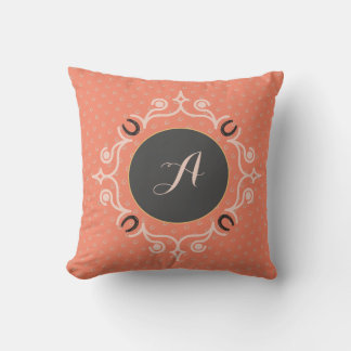 Equestrian Monogram Kissen