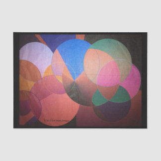 Équilibre abstrait de noir de papier de soie de