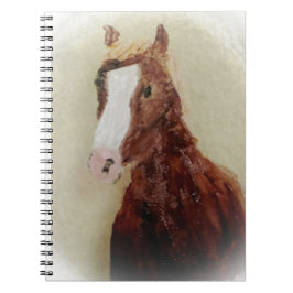 Equine Art Brown Horse Notizblock