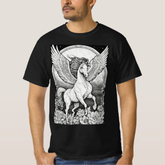 "Equine Aviator : T-shirt Cheval Volant"