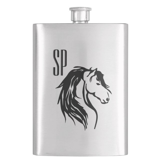 Equine Design Monogram Flachmann (Vorderseite)