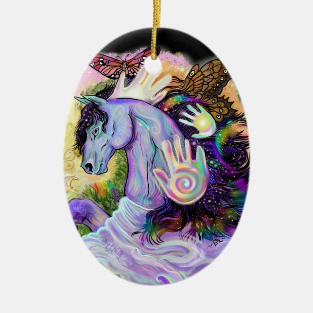 Equine Dreams Keramik Ornament (Vorne)