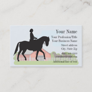 Equine Equestrian Dressage Business Card Visitenkarte