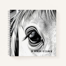 Equine Gaze  - Spiral Sketch Book Notizbuch