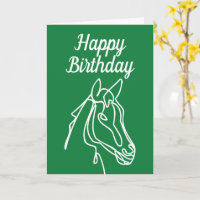Equine Happy Birthday Card für Pferdefreunde