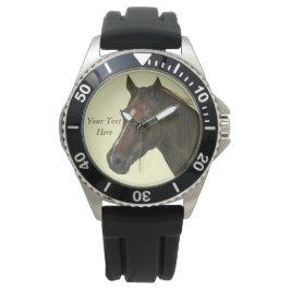 Equine Picture of Chestnut Mare Horse Armbanduhr